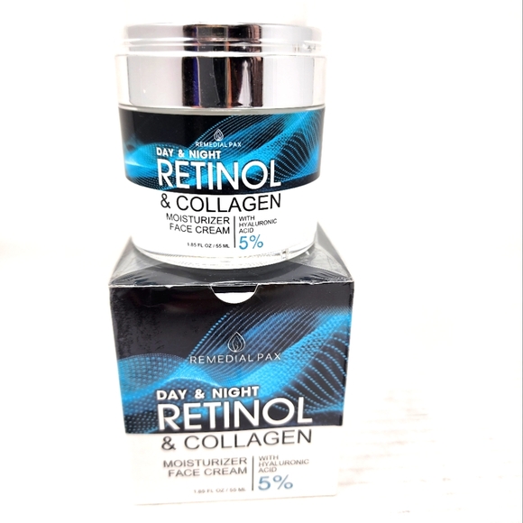 Retinol & Collagen Face Cream Moisturizer Day & Night Hyaluronic Acid Sealed - Picture 1 of 11